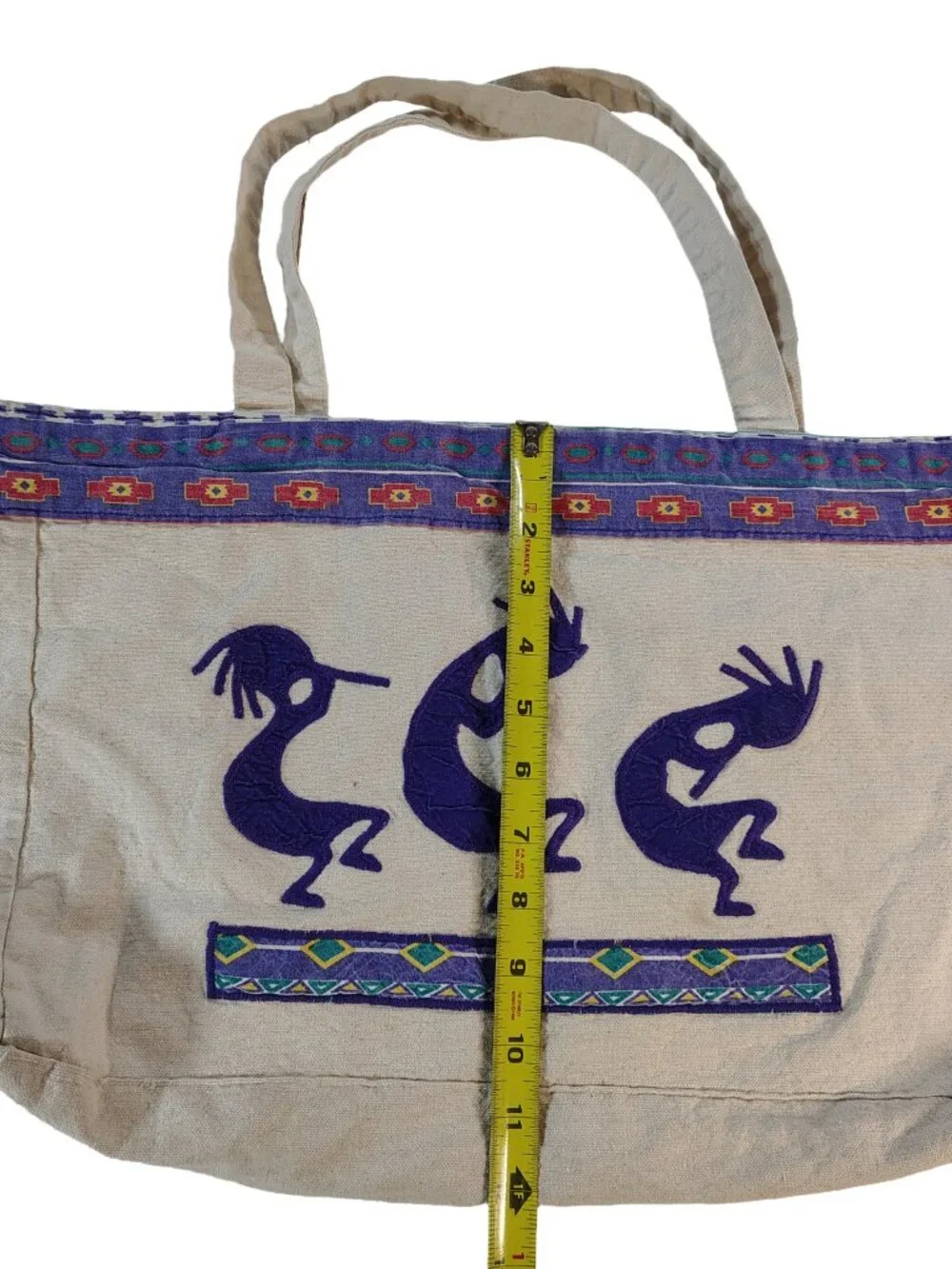 Unisex Rare Vintage 90's Southwestern Native American Tribal Themed Beach Bag